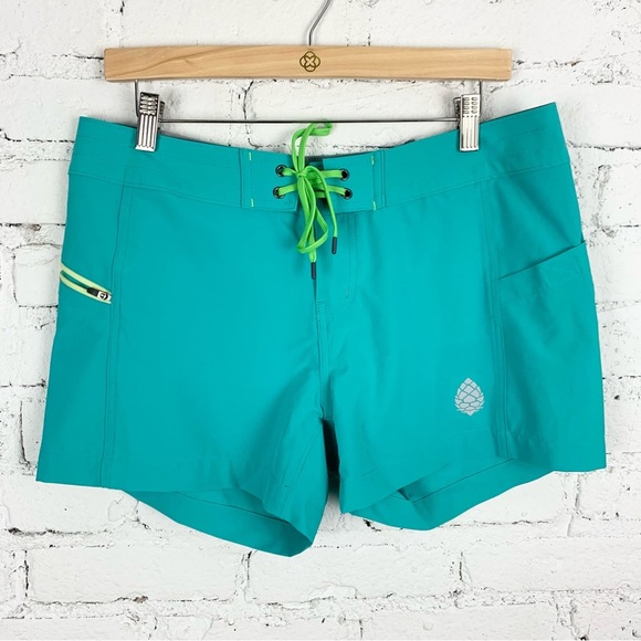 Stio CFS Teal Blue Swim Board Shorts Quick-Dry Athletic Outdoor 10 - Picture 1 of 11